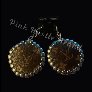 Brown and Silver Earrings